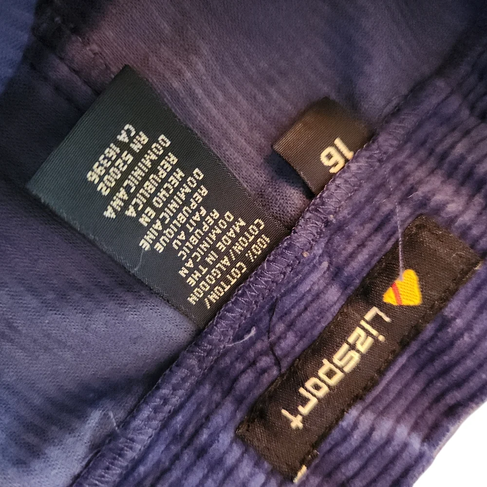 Vintage Liz Sport Corduroy Skirt ‎ Size 16 Plus